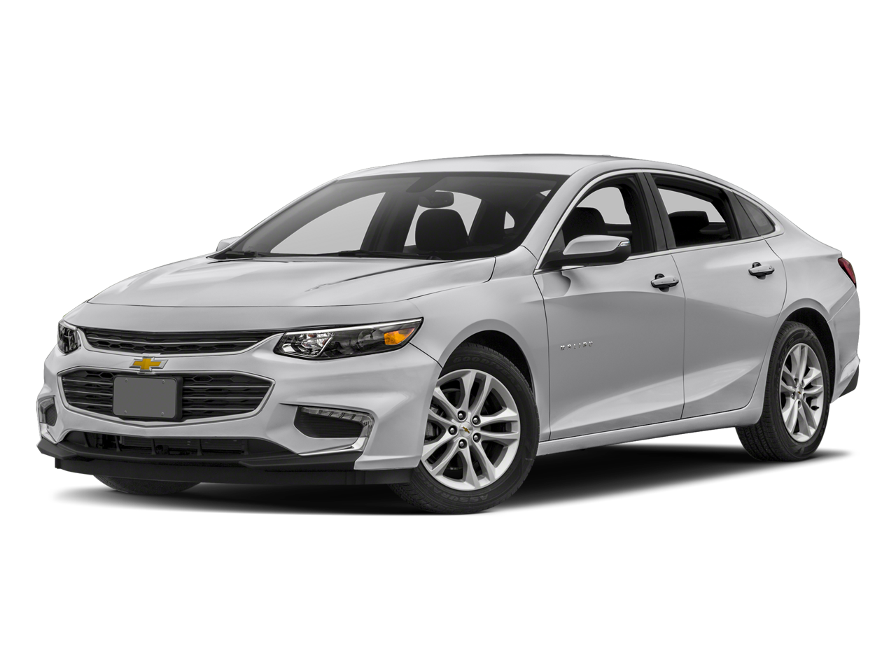 2018 Chevrolet Malibu LT in Silver Ice Metallic — front three-quarter view