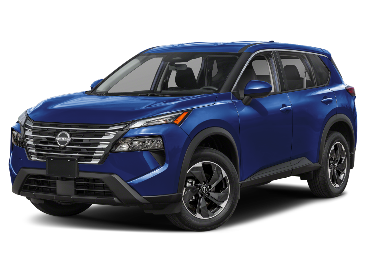 2024 Nissan Rogue SV in Deep Ocean Blue Pearl — front three-quarter view