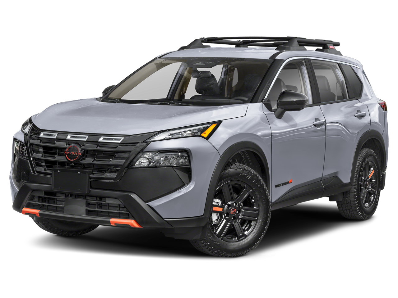 2026 Nissan Rogue Rock Creek in Boulder Gray Pearl — front three-quarter view