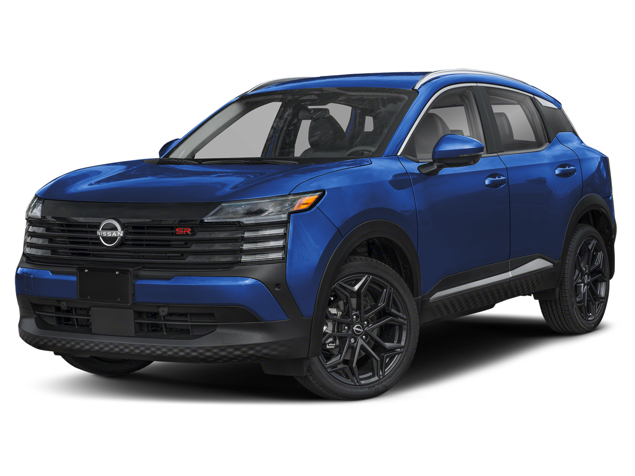 2026 Nissan Kicks SR in Deep Blue Pearl — front three-quarter view