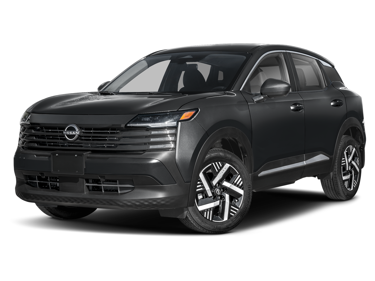 2026 Nissan Kicks SV in Super Black — front three-quarter view