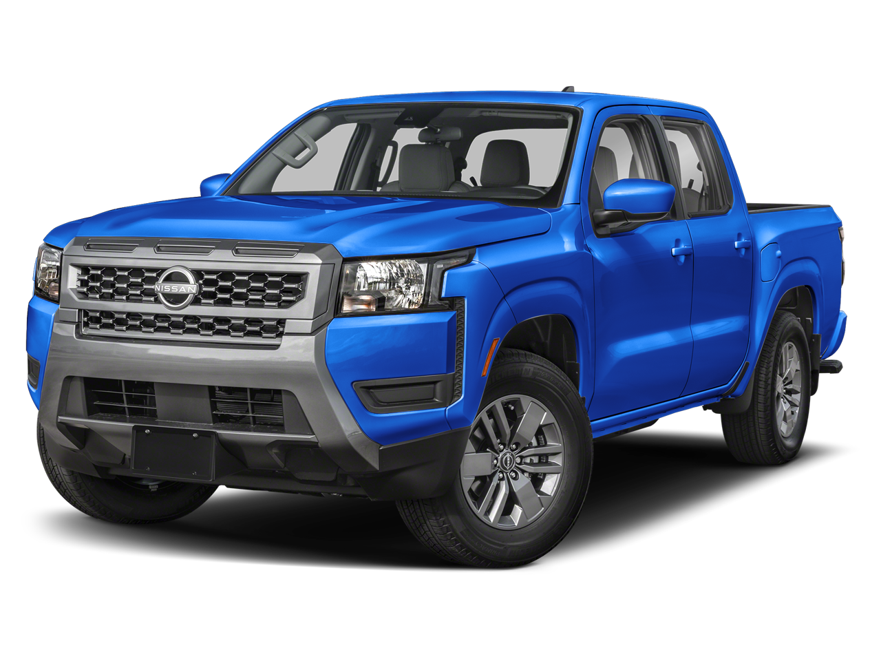 2026 Nissan Frontier SV in Bluestone Pearl — front three-quarter view