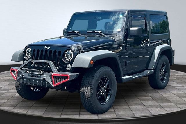 2014 Jeep Wrangler Sport in Black Clearcoat — front three-quarter view