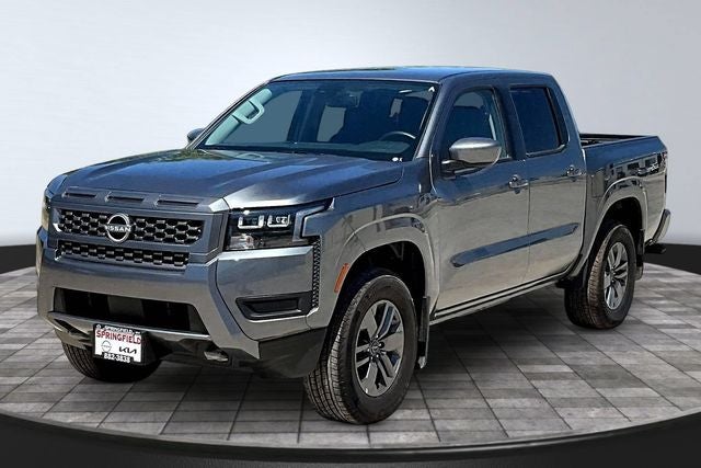 2026 Nissan Frontier SV in Gun Metallic — front three-quarter view
