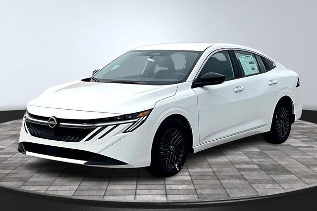 2026 Nissan Sentra SV in Fresh Powder — front three-quarter view