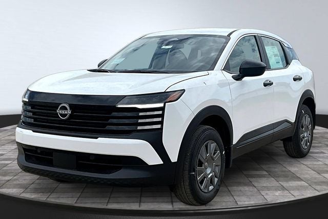 2026 Nissan Kicks S in Fresh Powder — front three-quarter view