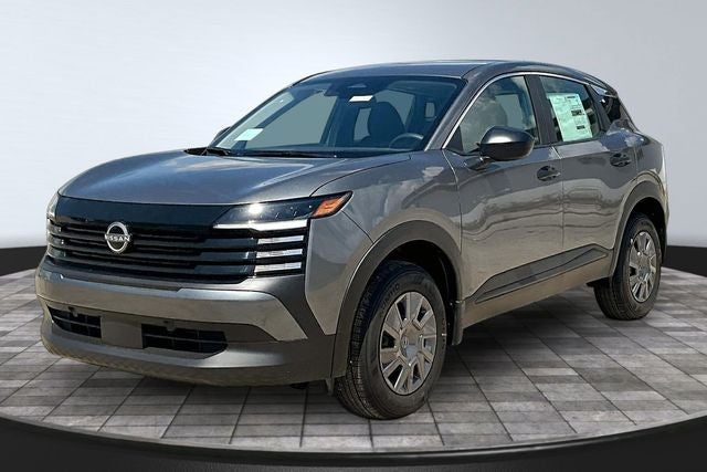2026 Nissan Kicks S in Gun Metallic — front three-quarter view