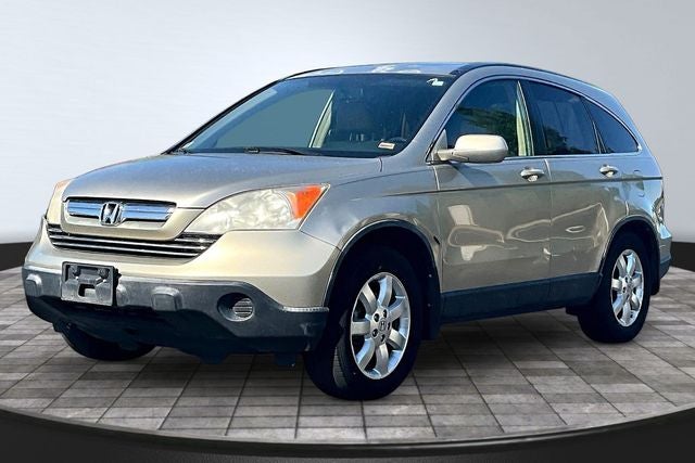 2007 Honda CR-V EX-L in Borrego Beige Metallic — front three-quarter view