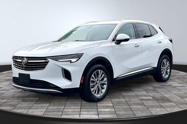 2023 Buick Envision Preferred in Summit White — front three-quarter view