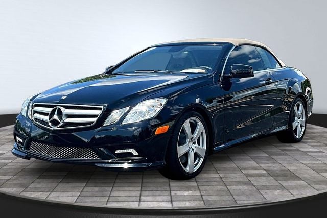 2011 Mercedes-Benz E-Class E 550 in Black — front three-quarter view